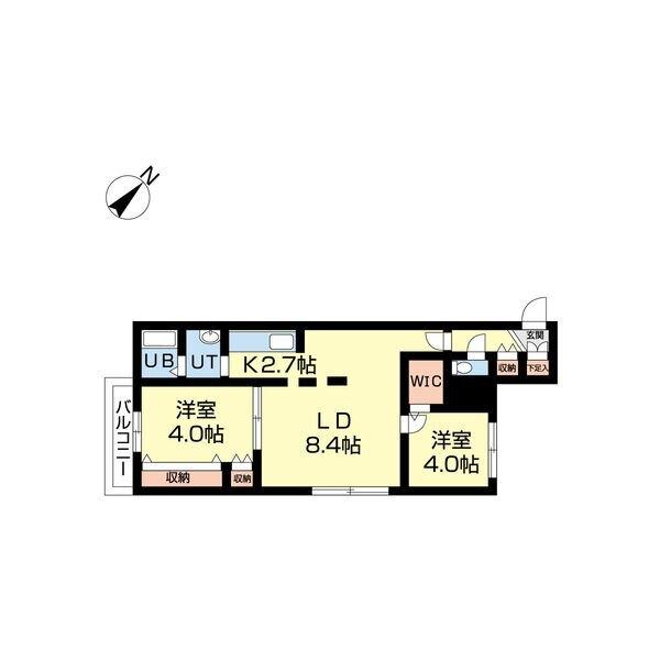 ラコーザ豊平WEST 間取り図画像