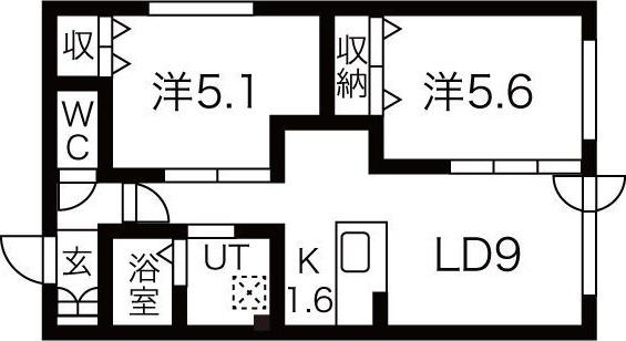 ステラ豊平 間取り図画像