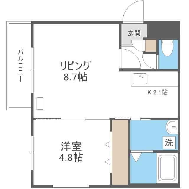 ＮＡＫＡＪＩＭＡ　ＰＡＲＫ　ＭＡＬＩＢＵ（405） 間取り図画像