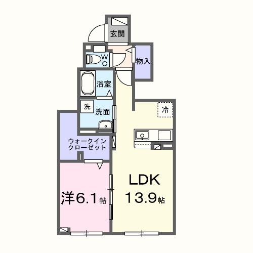 クレストコートⅡ（103） 間取り図画像