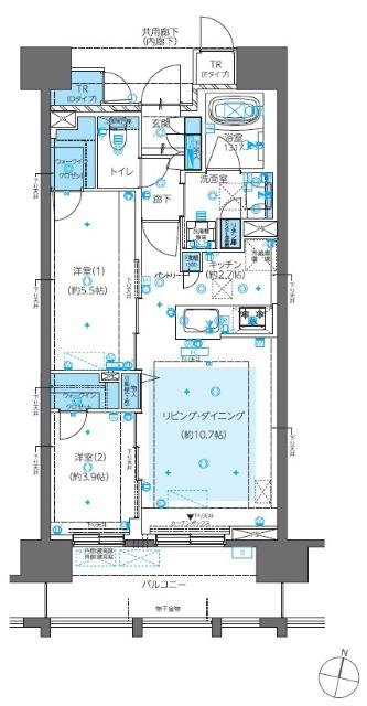 ザ・レーベン札幌大通　MASTERS　ONE 間取り図画像