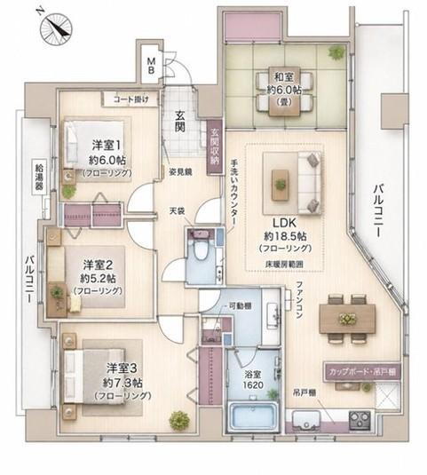 ミリオン菊水駅前 間取り図画像