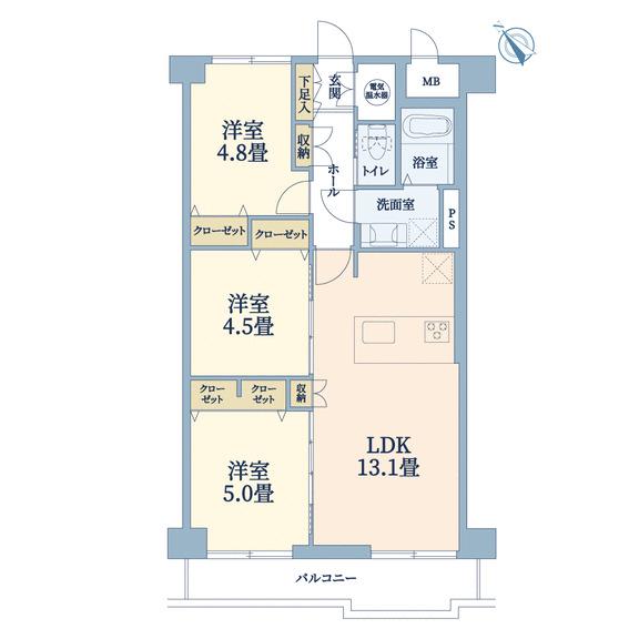 菊水ターミナルハイツ 間取り図画像