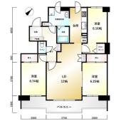 ラポール大通東 間取り図画像