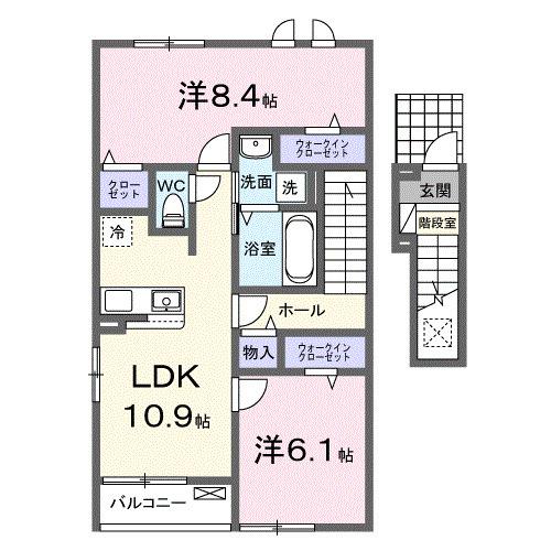 ディアマン・ノワールＡ（203） 間取り図画像