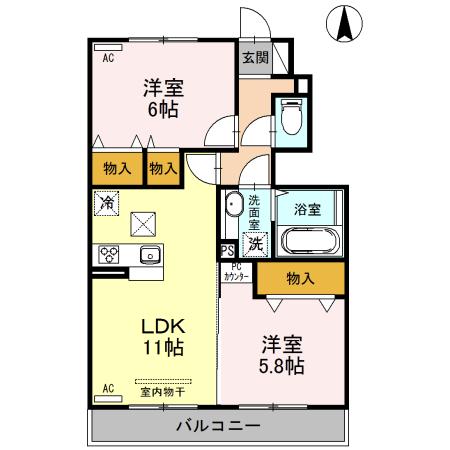 ヴェネレ／イルソーレ　イルソーレ（102） 間取り図画像