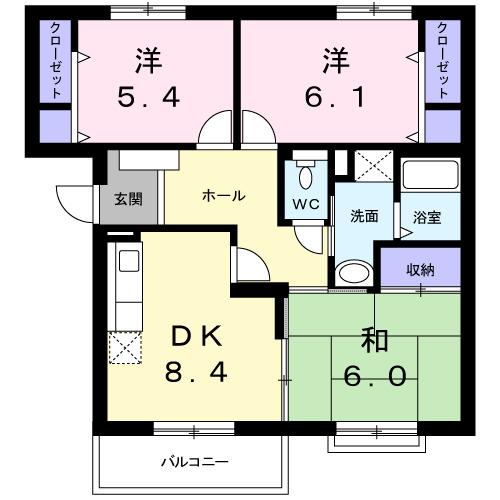 アーバンサクライＣ棟（203） 間取り図画像