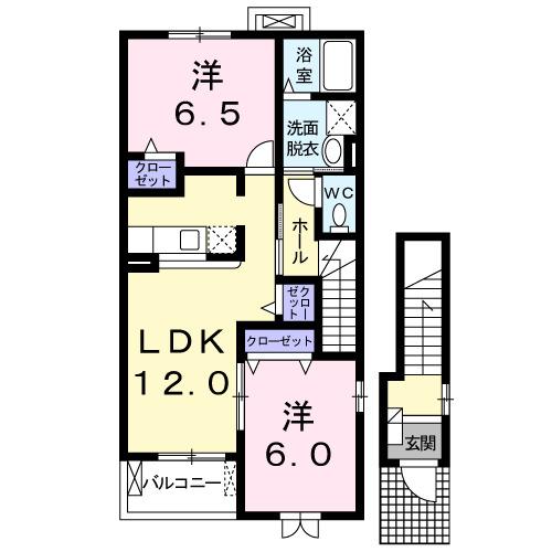 ルーチェ・Ⅱ（203） 間取り図画像