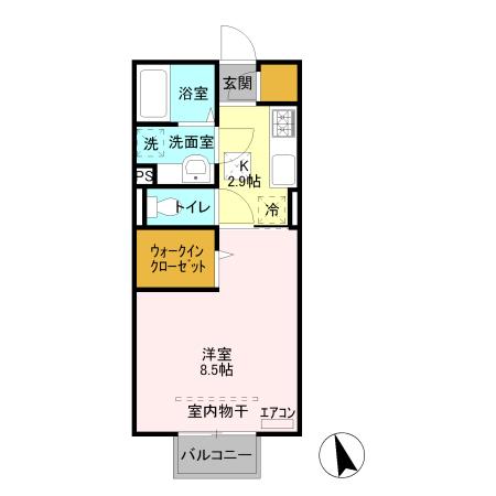 ロイヤル シャルム　Ｂ（103） 間取り図画像