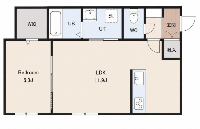 深堀町新築アパート（仮）（101） 間取り図画像