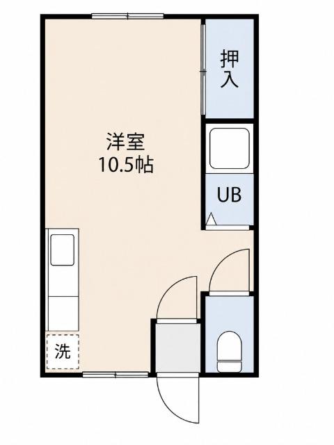 コーポ春日（2-C） 間取り図画像