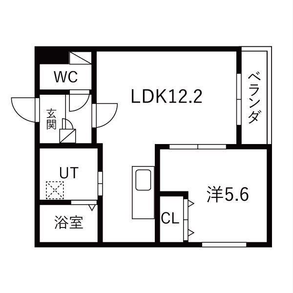 インフィニティ五稜郭公園（106） 間取り図画像