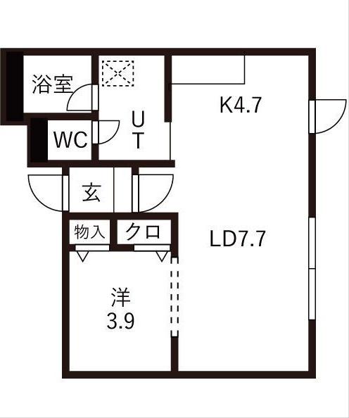 プロージェ湯川（402） 間取り図画像