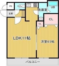 リベア的場（301） 間取り図画像
