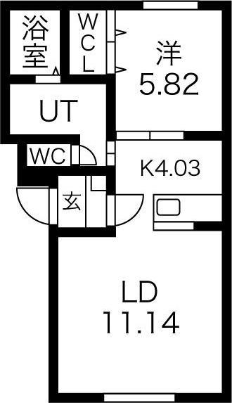 フォレスタース（402） 間取り図画像