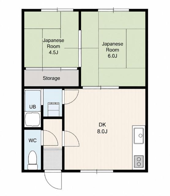 コーポミライ深堀（202） 間取り図画像