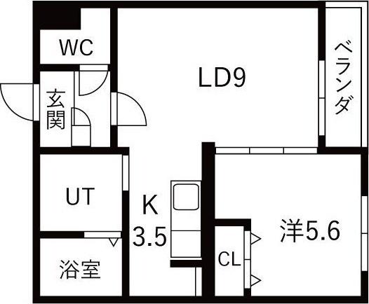 インフィニティ宮前（404） 間取り図画像