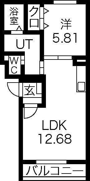 ヌーヴォー昭和（402） 間取り図画像
