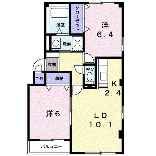ジェルメ上野（201） 間取り図画像