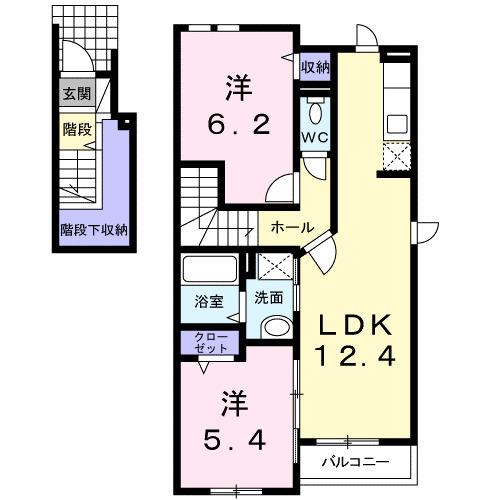 グラース　アン　ポタジェ　Ⅱ（201） 間取り図画像