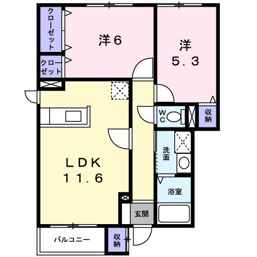 パレス榎本（101） 間取り図画像