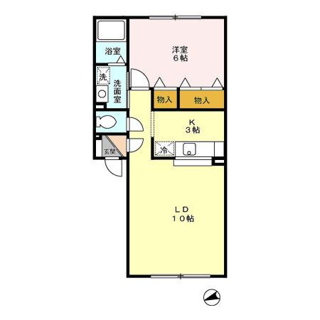 グレイス美原（202） 間取り図画像