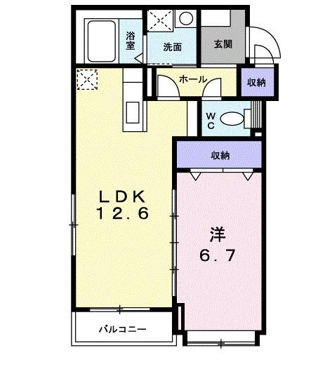 リッシュ　リヴィエール（101） 間取り図画像