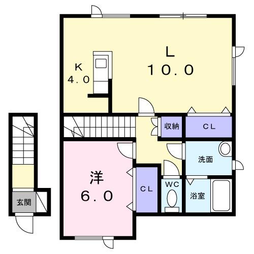 メゾンボヌール（202） 間取り図画像