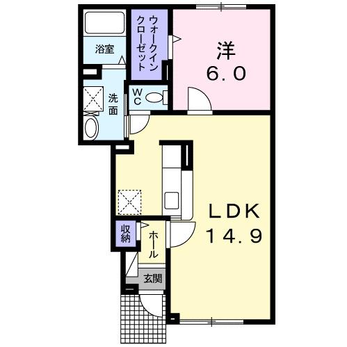 ラ・クラルテ　Ⅰ（102） 間取り図画像