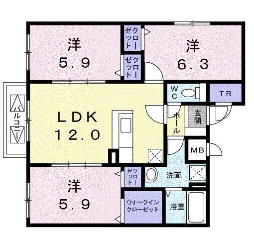 ウインレジデンス（504） 間取り図画像