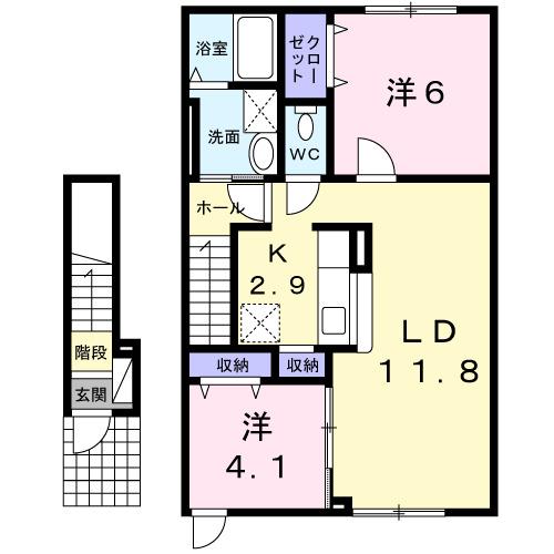 カーサ　プラシード（203） 間取り図画像