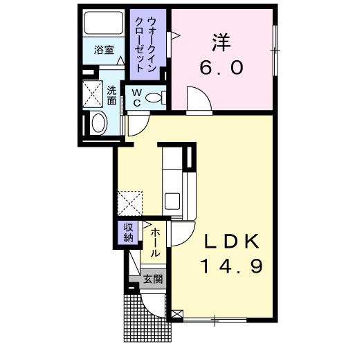 ベル・プロムナードⅣ（102） 間取り図画像