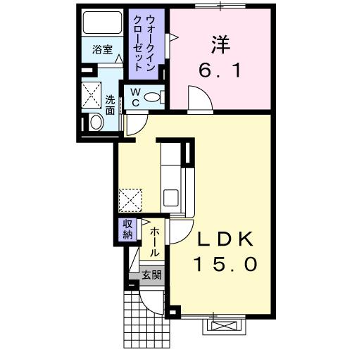 ウッドビレッジⅦ（102） 間取り図画像