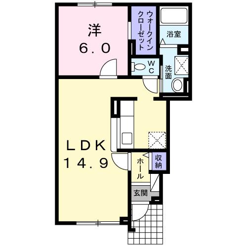 ソレイユ　Ⅲ（101） 間取り図画像