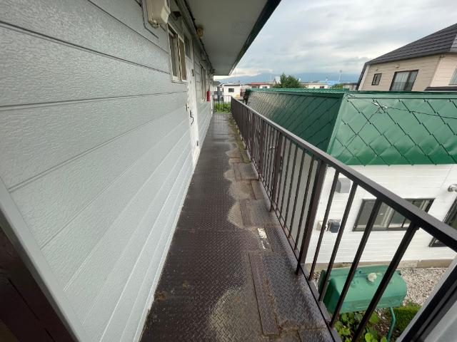北斗市久根別アパート エントランス