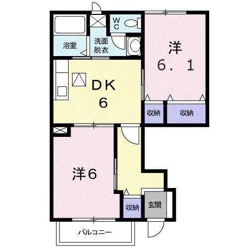 メゾン・ジョリ（102） 間取り図画像