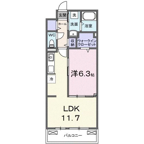 ヒカルサ熊谷久下ウエスト（203） 間取り図画像