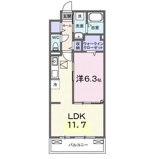 ヒカルサ熊谷久下ウエスト（103） 間取り図画像