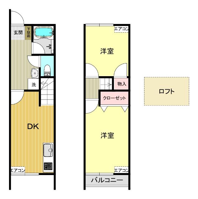 MTメゾネット ２号棟（103） 間取り図画像