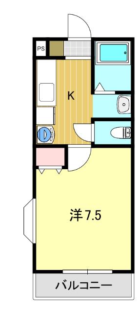 アルムハイツ板倉（101） 間取り図画像