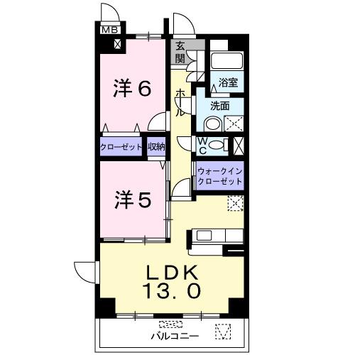 フォレストリバー（404） 間取り図画像