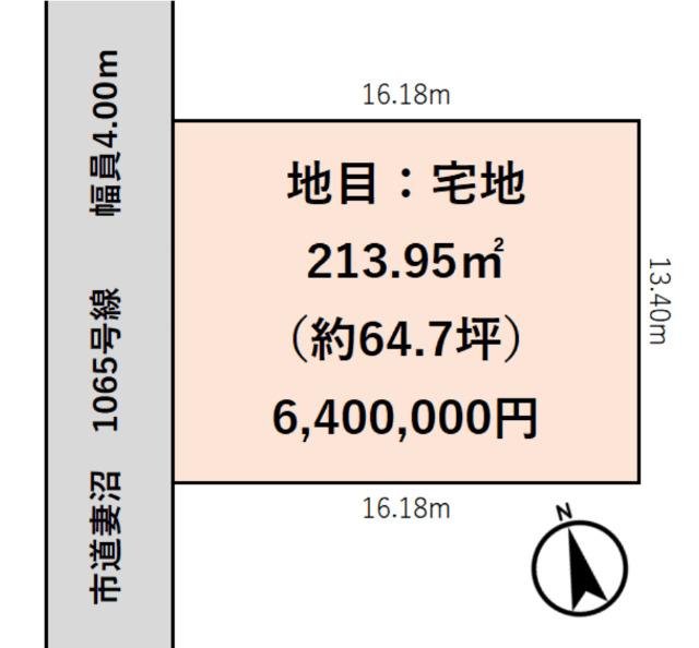 熊谷市妻沼 区画図