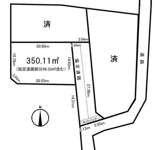 藤岡市下栗須売地 区画図