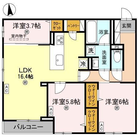 ココルトリシア（303） 間取り図画像