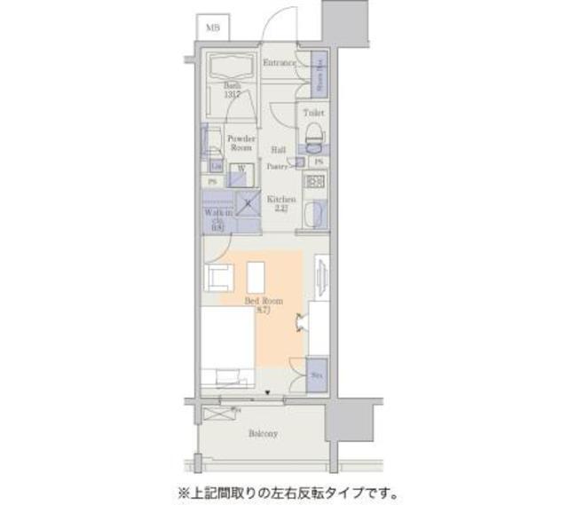 パークアクシス心斎橋（1202） 間取り図画像
