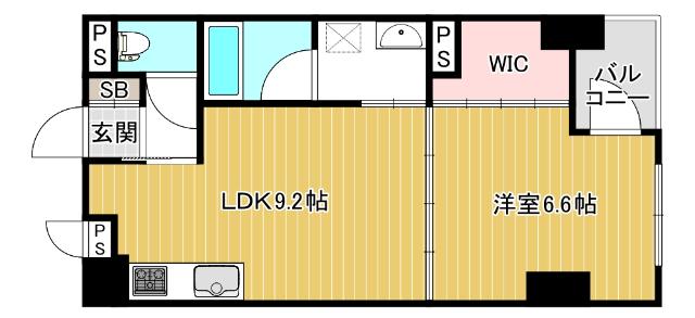 アーデンタワー北堀江 間取り図画像