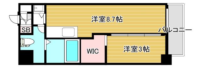 大阪市西区南堀江マンション 間取り図画像