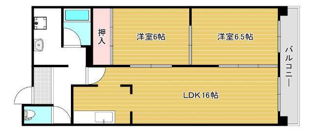 大阪市西区南堀江マンション 間取り図画像