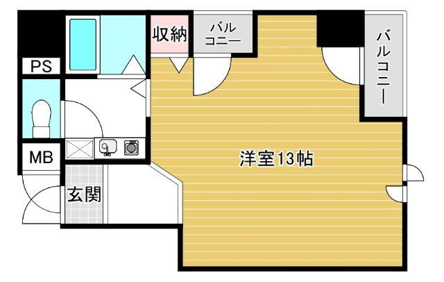 大阪市中央区博労町マンション 間取り図画像
