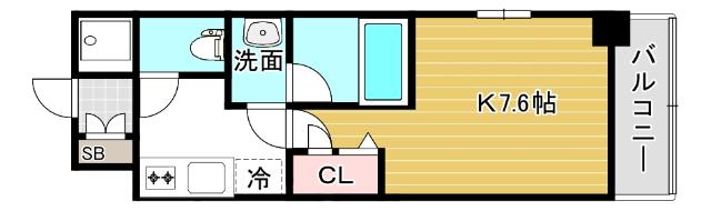 大阪市中央区材木町マンション 間取り図画像